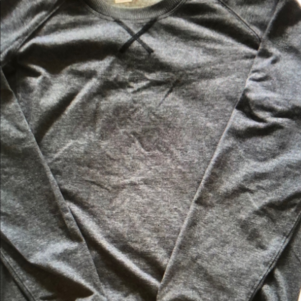Nike Gold Sport Women's Charcoal Gray Dri Fit Crewneck Sweatshirt Small S